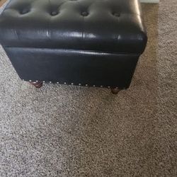 Leather Ottoman 