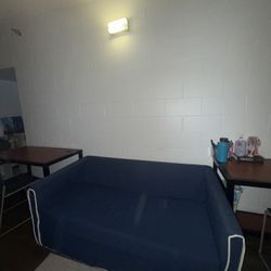 Navy Blue Full Pull-Out Couch