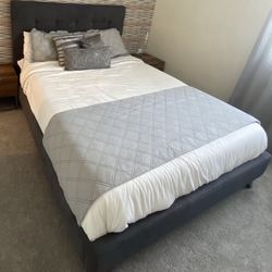 Queen-size bed frame for sale (no mattress)
