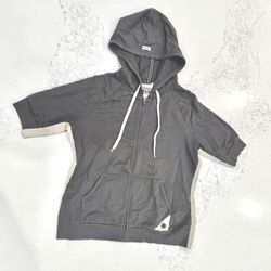 Short Sleeve Hoodie (Medium Women’s) Grey Converse One Star Hooded Sweatshirt