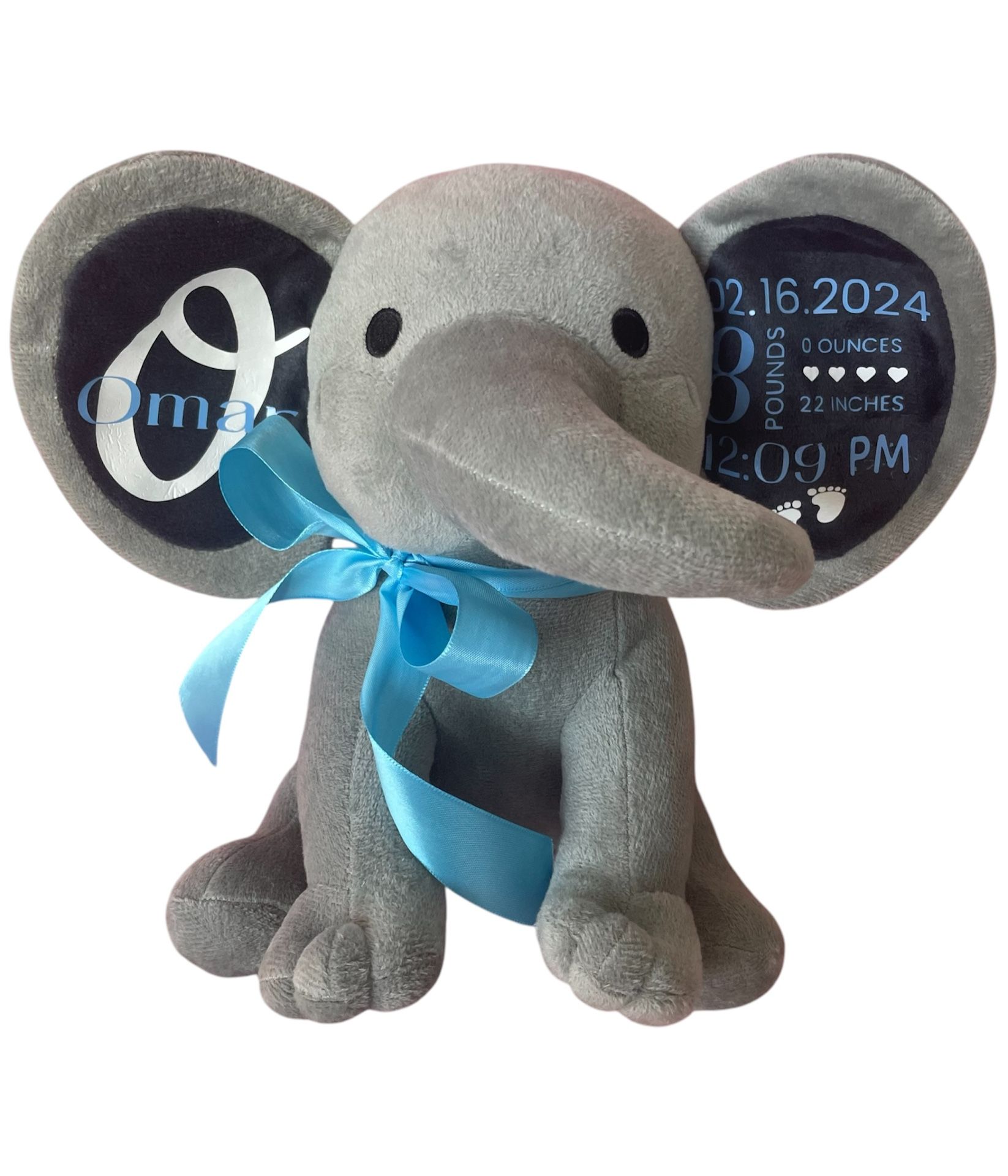 PERSONALIZED ELEPHANT BABY SHOWER GIFT KEEPSAKE BIRTH Toy