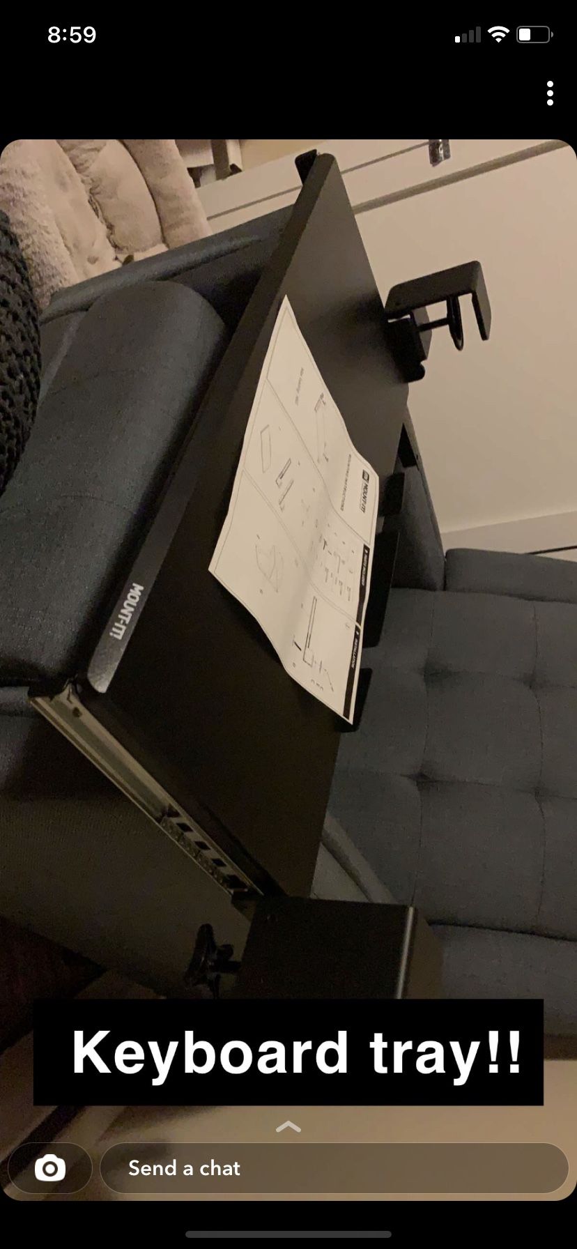 Keyboard Tray New no Tools Required