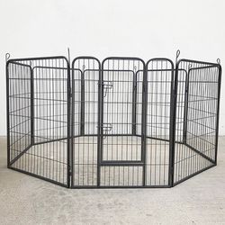 (Brand New) $115 Dog 8-Panel Playpen, Each Panel 40” Tall X 32” Wide Heavy Duty Pet Exercise Fence Crate Kennel Gate