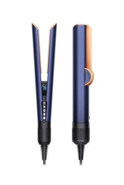 Dyson Airstrait Hair Styler Blue and Copper