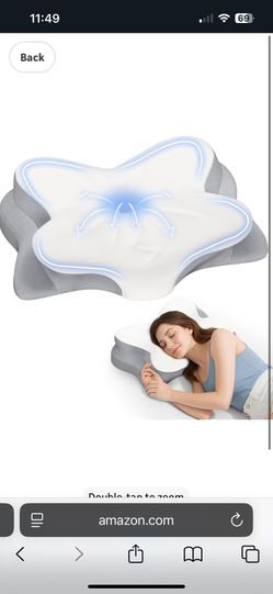 Fyova Cervical Neck Pillow, Ergonomic Memory Foam Pillows for Neck Pain Relief with Breathable Pillowcase, Adjustable Contour Neck Support Pillow for 