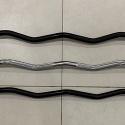🔥🏋️🔥New Standard curl bars for 1” weight plates. Curl bar. 3 models to choose from. Barras curvas para pesas de 1”. Pick Up By The Falls