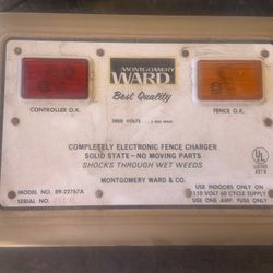 Vintage Montgomery Ward Fence Charger 