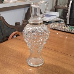 Vintage Grape Shaped Glass Bottle/Decanter Pinord Moscatel (Empty No Cork) 11" Collectible 