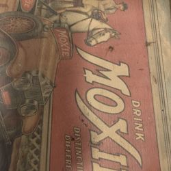 Vintage Wooden Moxie Sign
