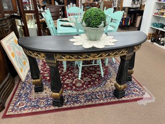 Black & Gold Foyer Table