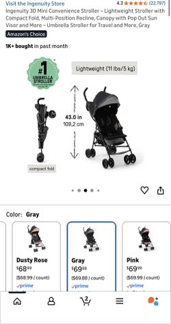 Ingenuity 3D Mini Compact Stroller
