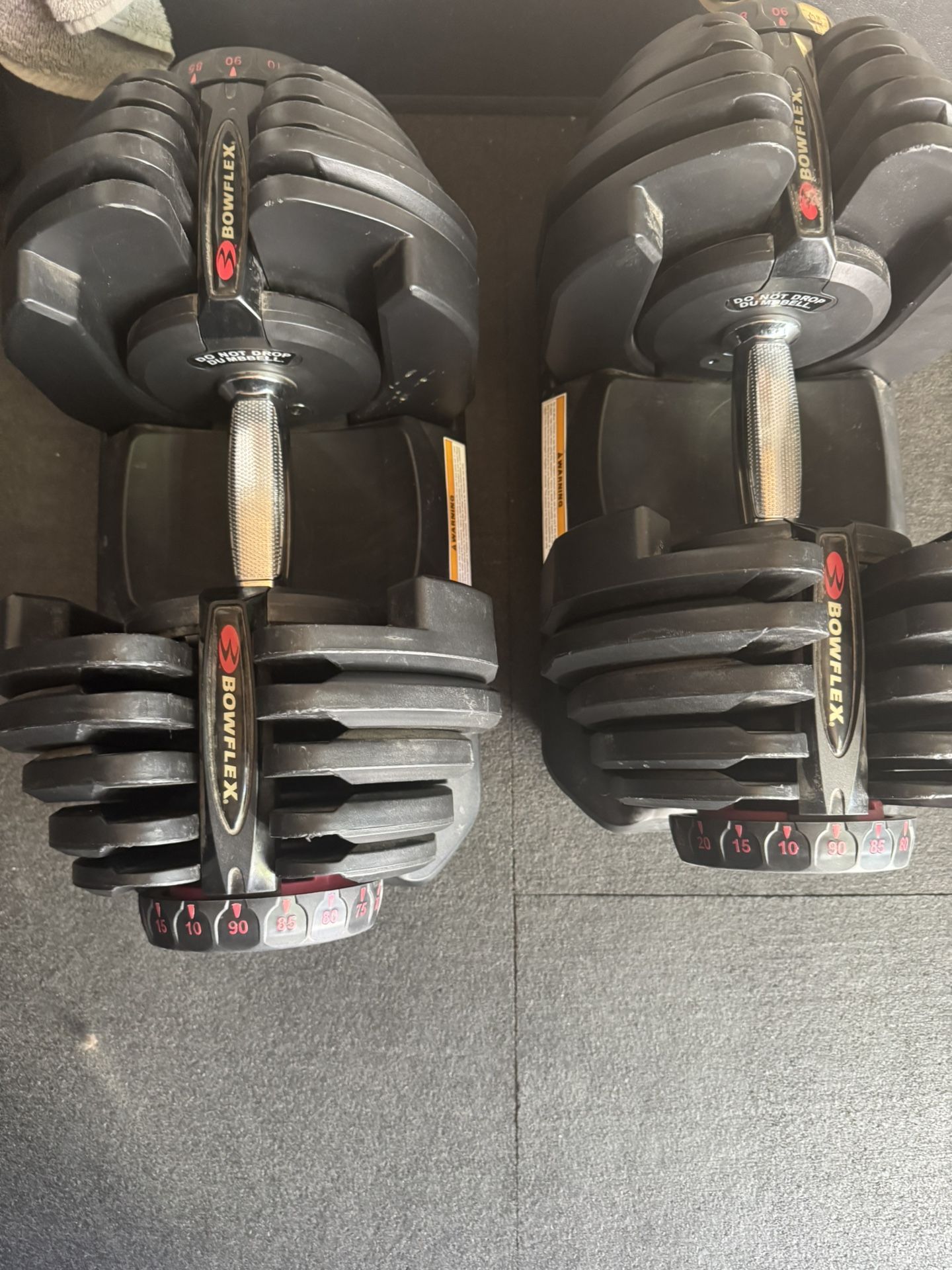 Bowflex Adjustable Dumbbells 90 Lbs