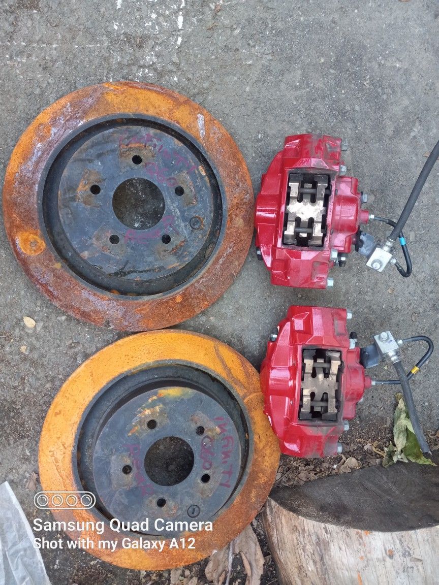 2017 To 21 Infiniti Q60 Calipers And Rotors