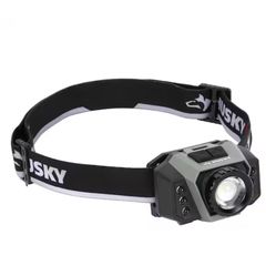 Husky 600 Lumens Dual Power Twist to Focus Rechargeable Headlight @Tools-720