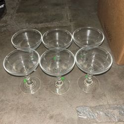 Vintage Set of 6 Cocktail Glasses