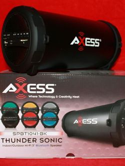 Axess bazooka Bluetooth speaker SD card,slot USB port,FM radio