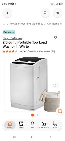 Karl Home 2.3 cu ft Portable Top Load Washer