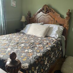 Antique Bed frame And Matching Dresser 