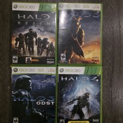 Xbox 360 Halo Video Game Lot.