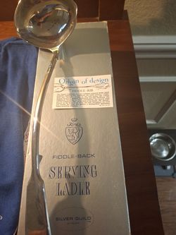 Kirks Silver serving ladle