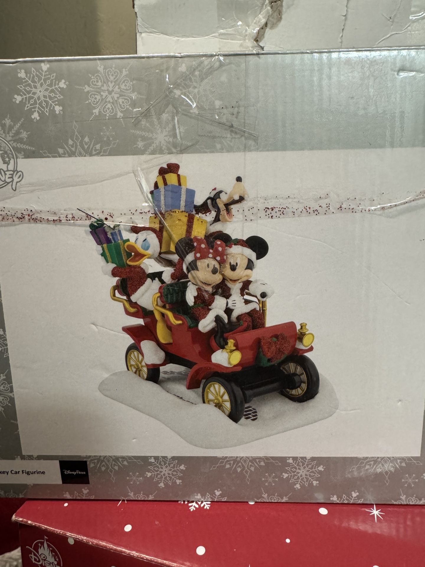 Santa Mickey Car Figurine