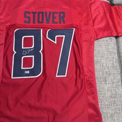 Cade Stover Signed Autograph Custom Jersey - Metabilia Coa - Houston Texans