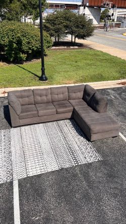 Neutral Color Sectional With Chaise