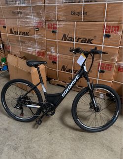 New! *firm $250* Black Soumye Electric Mountain Bike for Adults 26" step thru Commuting Ebike