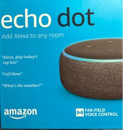 New In Box Amazon Echo Dot 3rd Generation