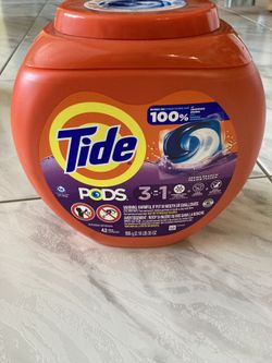 TIDE PODS 3 IN 1, GET 5 JUGS OF 42 EACH FOR $50.00