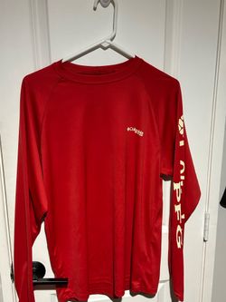 Red Columbia long sleeve shirt