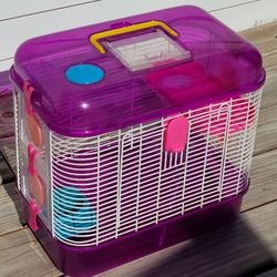Tiny Tales Hamster Habitat Cage - Small Pets - With Bowl And Hideout 