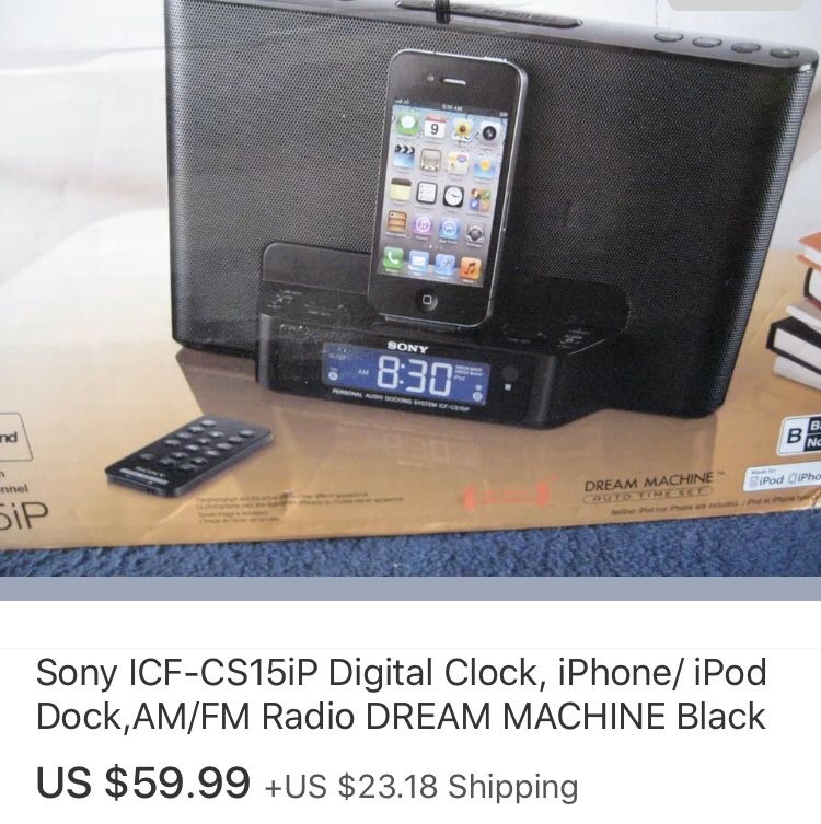 Sony iPhone iPod dock radio speaker