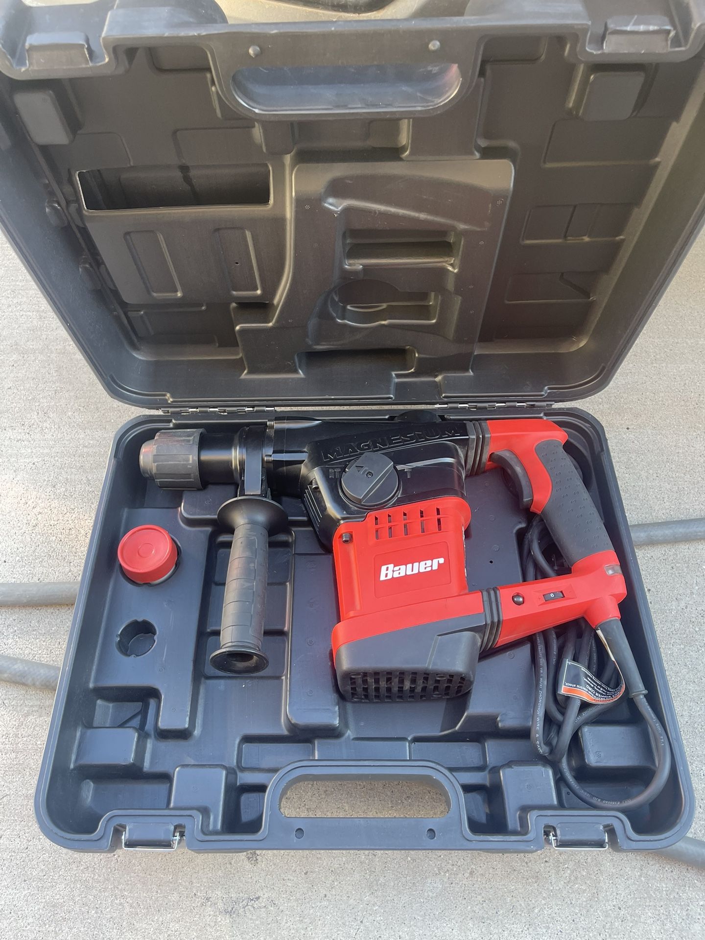 Bauer 1-9/16" SDS Max Pro Rotary Hammer Kit
