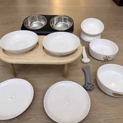 Assorted Pet Bowls