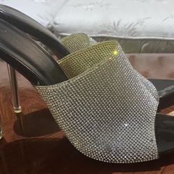 Bedazzled Stiletto Clear Heel