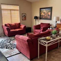 Sofa, Loveseat And Chair