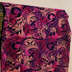 Tahitian Pink And Black Fabric 
