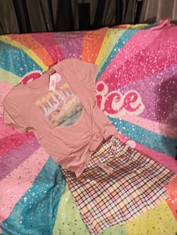 Justice shirt & skirt