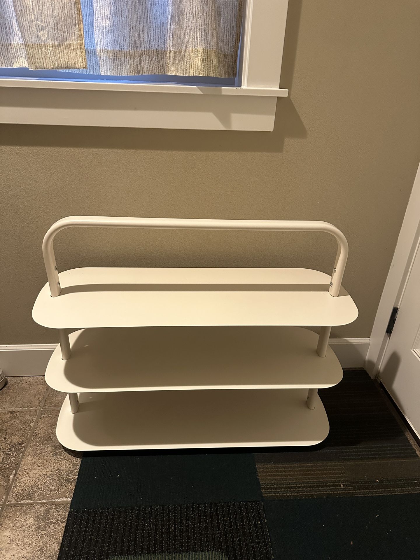 Open Spaces White Shoe Rack