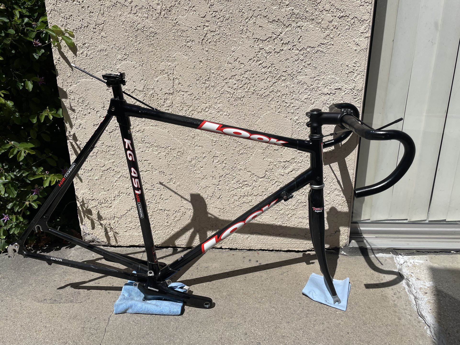 Look KG 451 Carbon Road Bike Frame with Extras