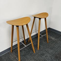 Stools Built To Last! Used - Steelcase Enea Cafe Wood Stools