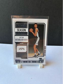 2023 Panini Contenders Season Ticket Victor Wembanyama