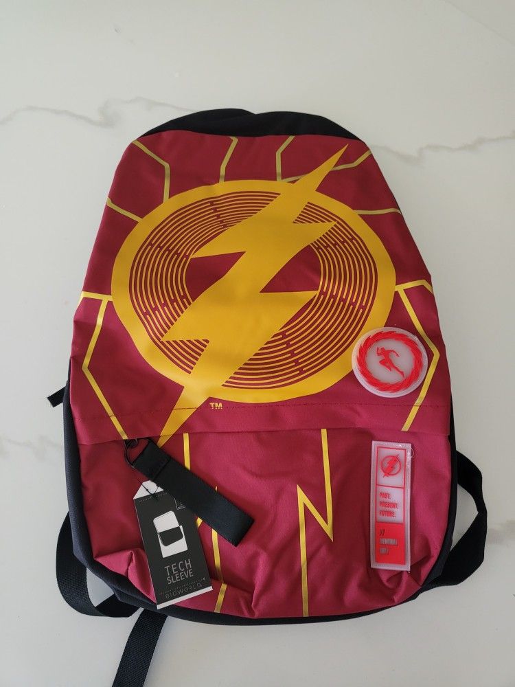 The Flash (DC Comics) Worlds Collide Laptop Backpack 19" Kids Adults