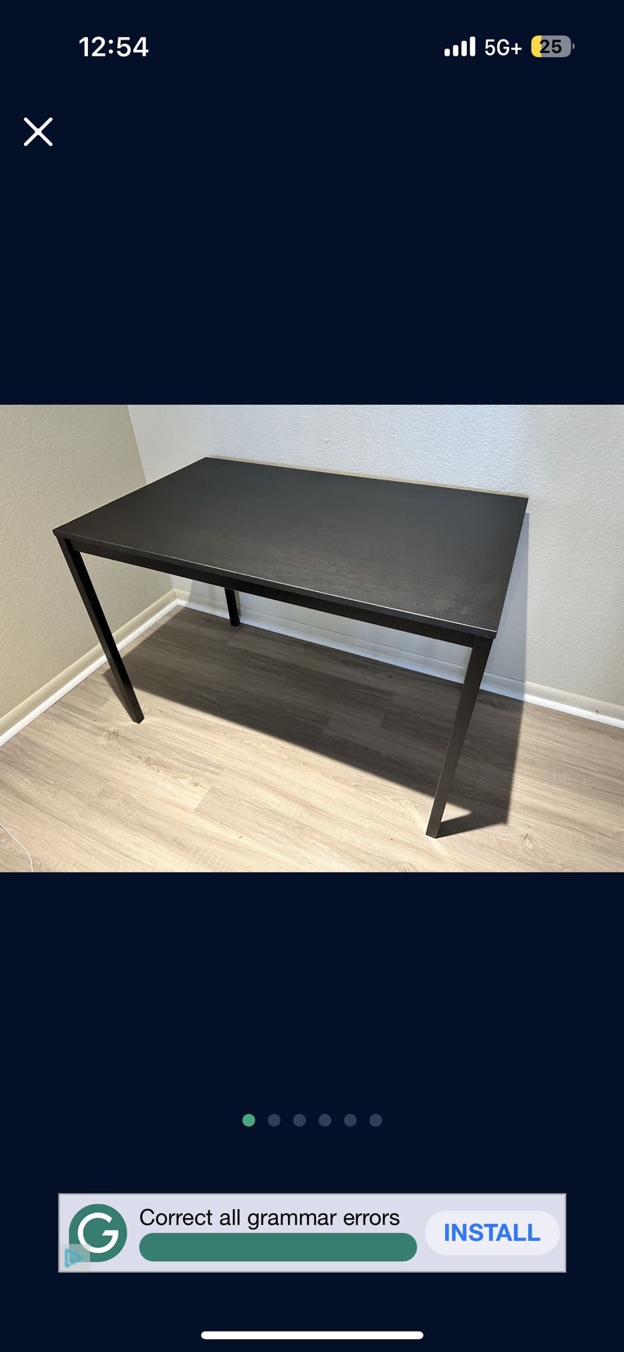 IKEA BLACK SANDSBERG DINING TABLE