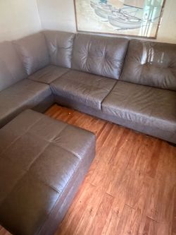 New sectional brown sofa