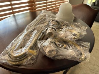 Three Light Bronze Wall Sconce With Glass Shades For Bathroom 