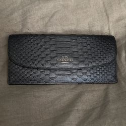Snake Skin Coach Wallet/Clutch