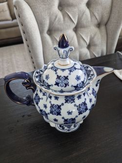 Blue Bombay Teapot
