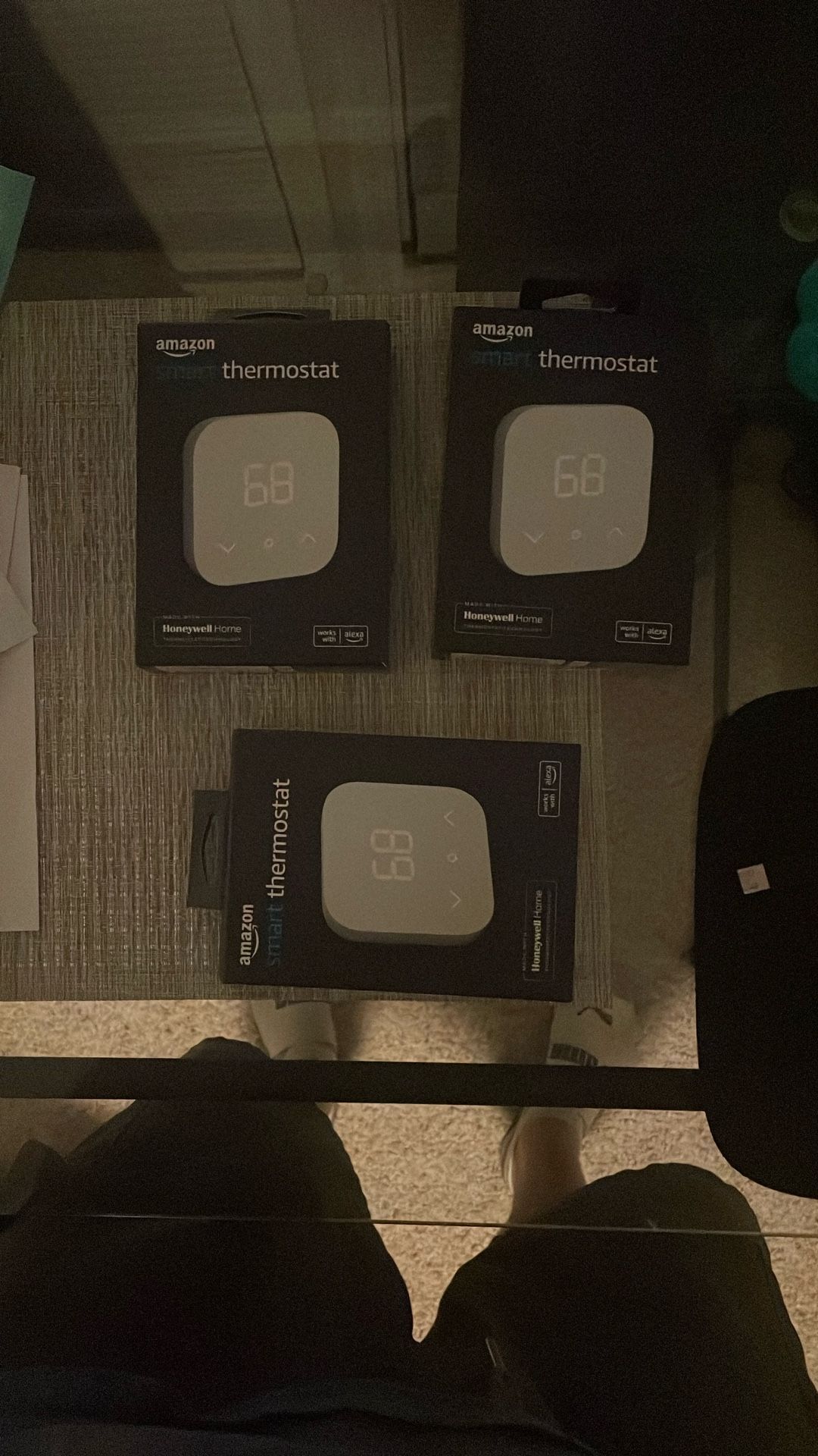 Lot of 3 Amazon Thermostat New In Box Sealed Alexa Enabled